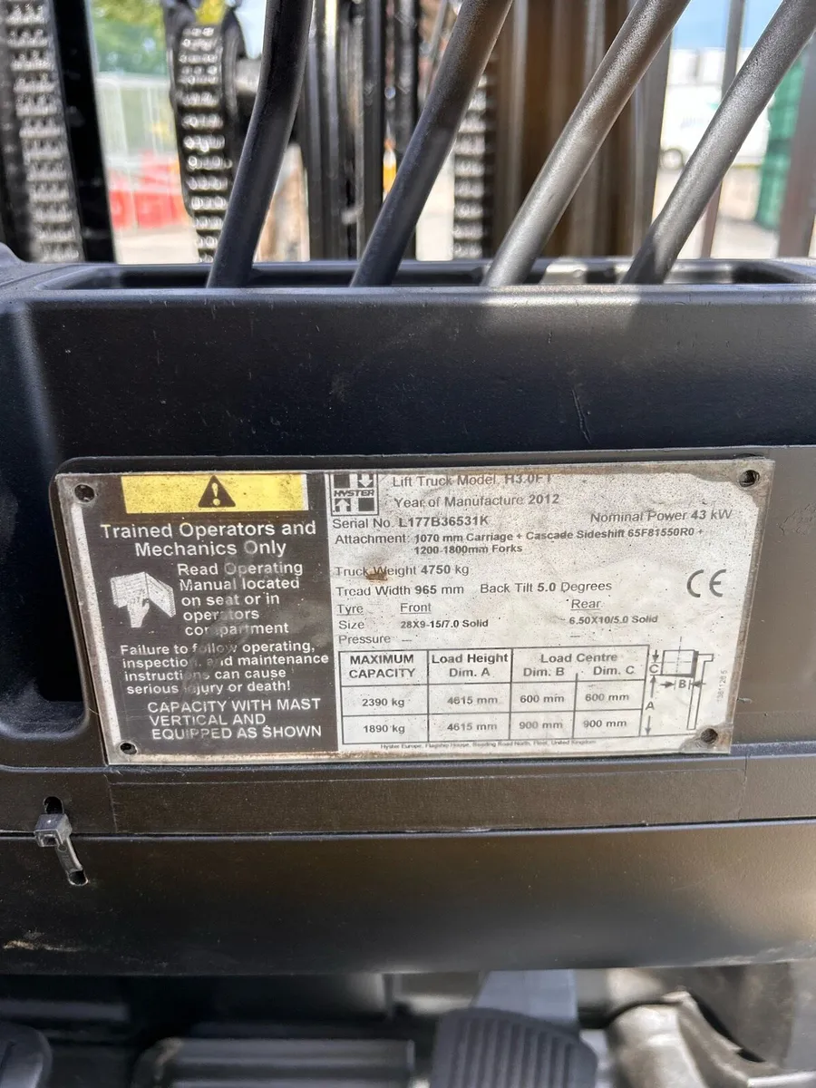 HYSTER FORKLIFT - Image 3