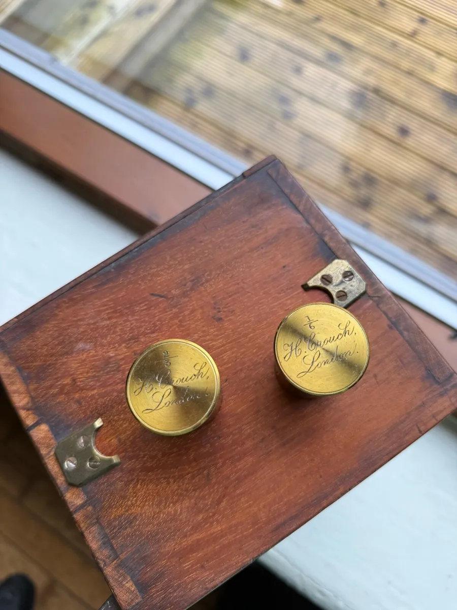 19 century brass microscope - Image 3