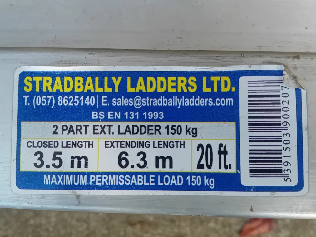 20 Foot extension Ladder - Image 1