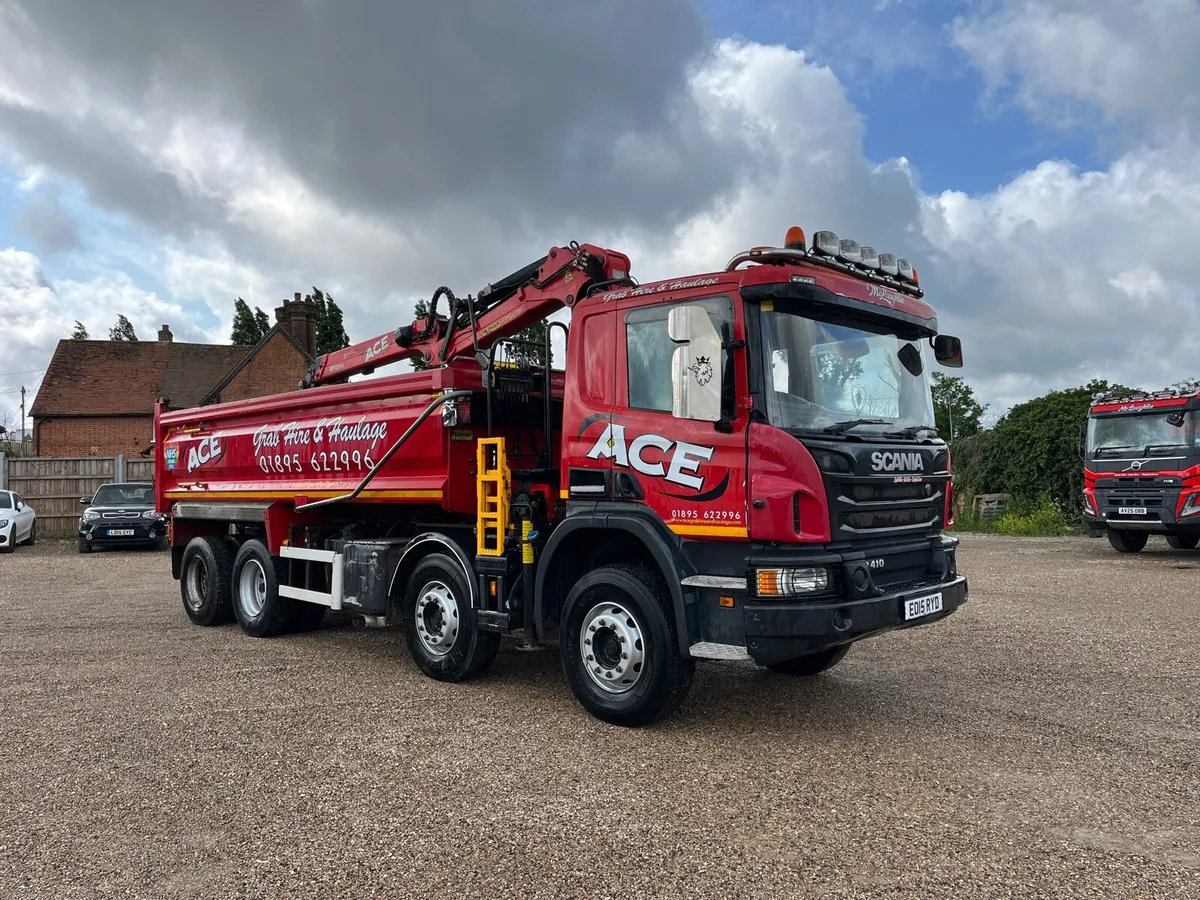 2015 scania p410 grab lorry - Image 1