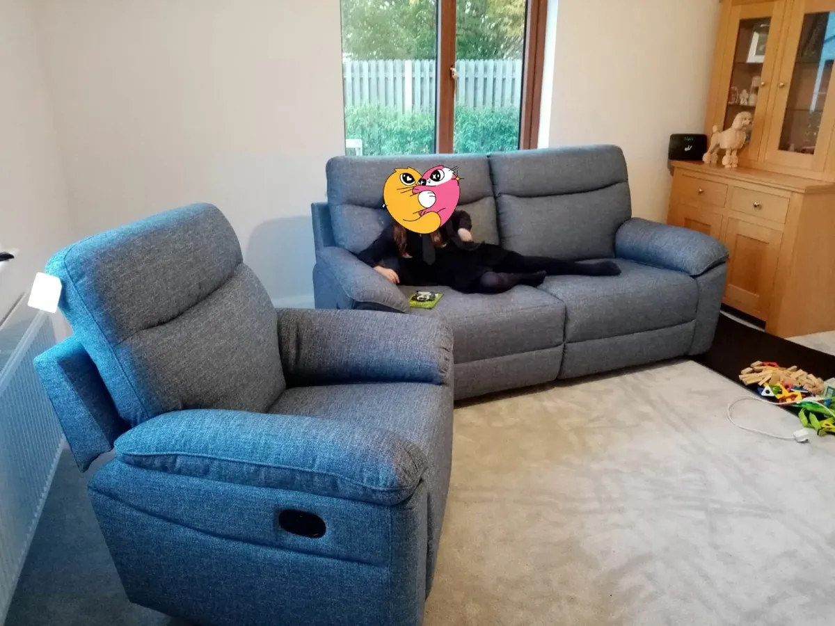 Recliner Sofa and armchair - Image 1