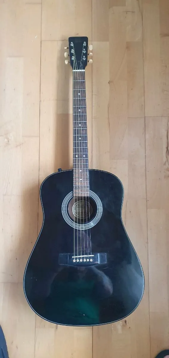 1980s Hondo semi acoustic guitar H124EB - Image 1