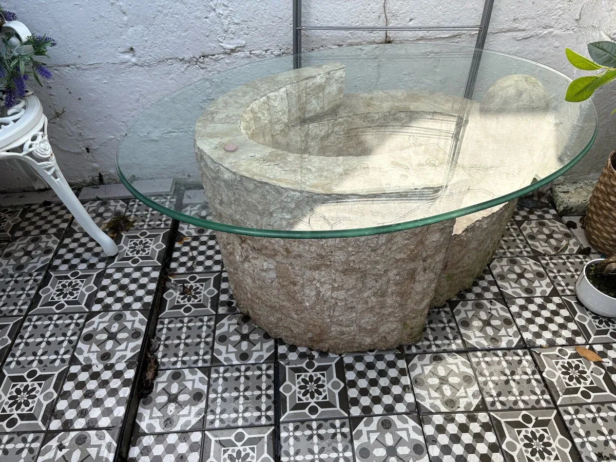 Marble & Glass Coffee Table - Image 3