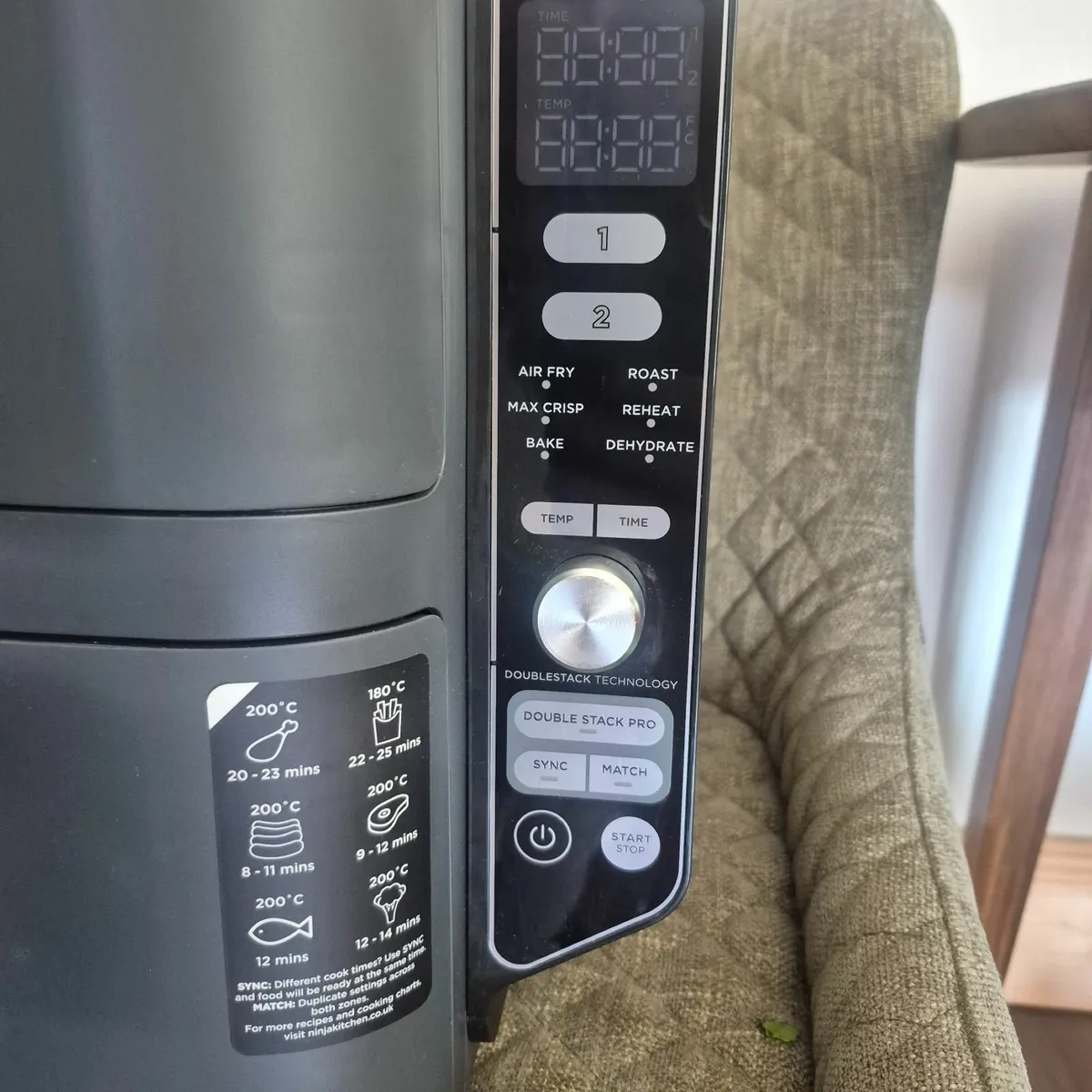 Air Fryer Ninja 9.5L Double Stack