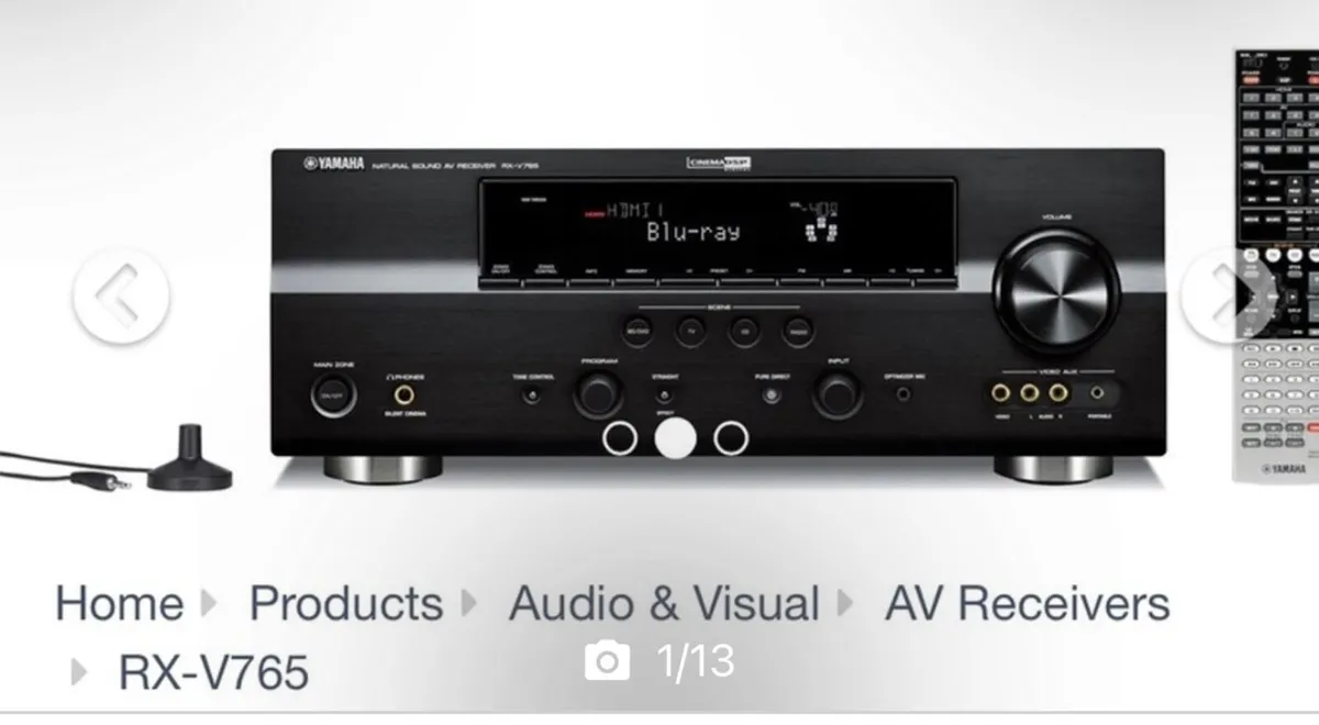 Yamaha Rx-V765 with Home cinema speakers - Image 1