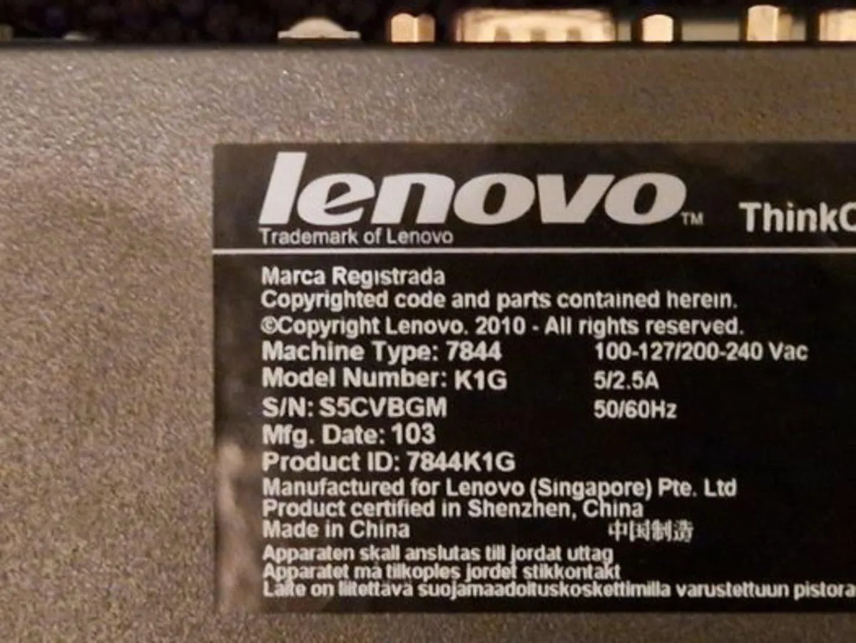 Lenovo ThinkCentre Desktop PC, Windows 7 Starter, - Image 3