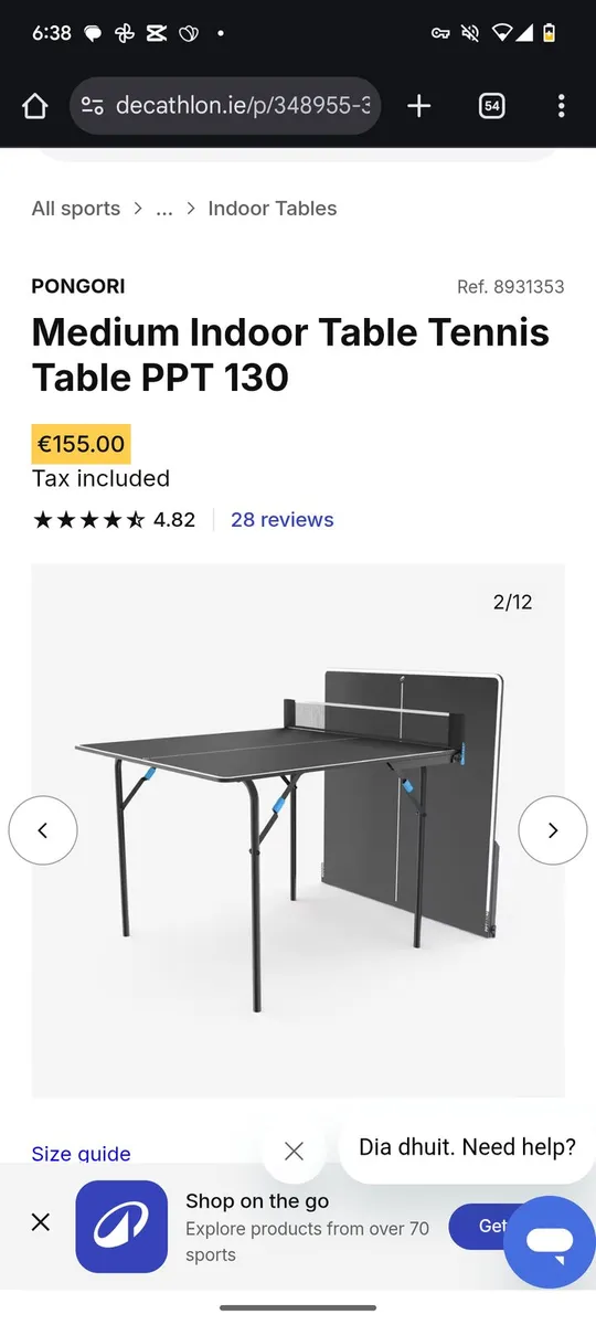 Medium Indoor Table Tennis - Image 4