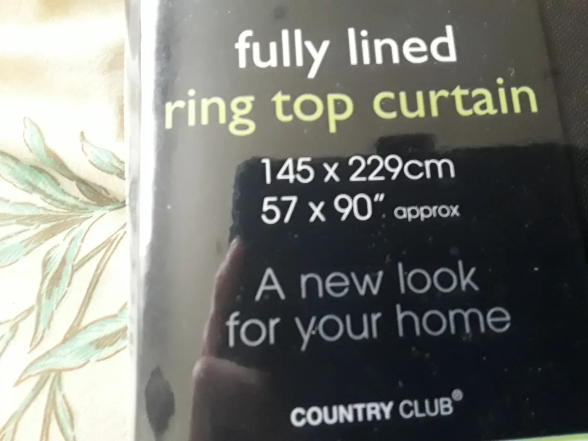 Brand new black drapes still in the package unopen - Image 3