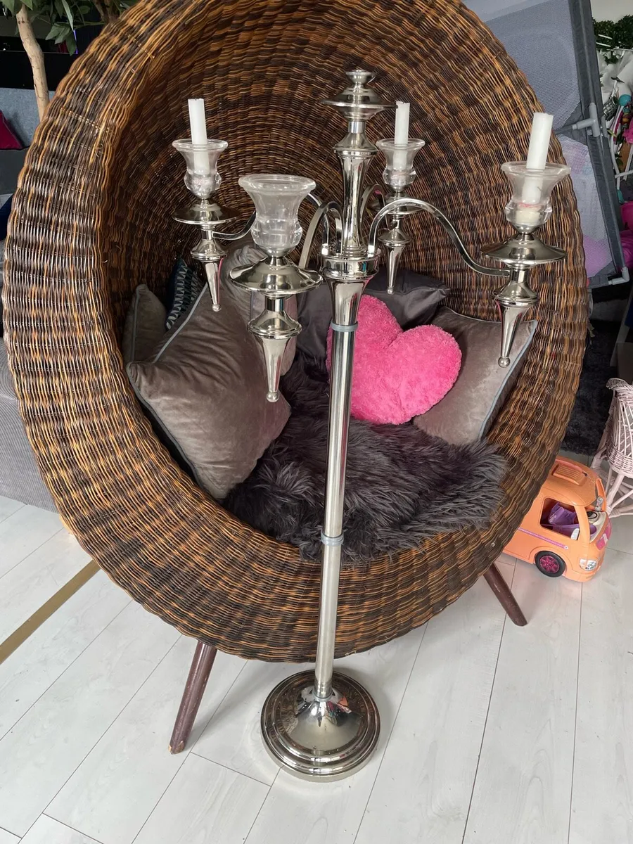 Silver candelabra - Image 1
