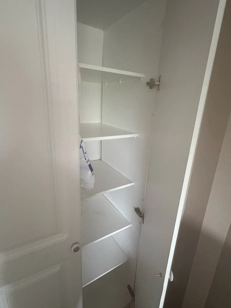 White Built In Wardrobe with Mirror Panels - Image 2