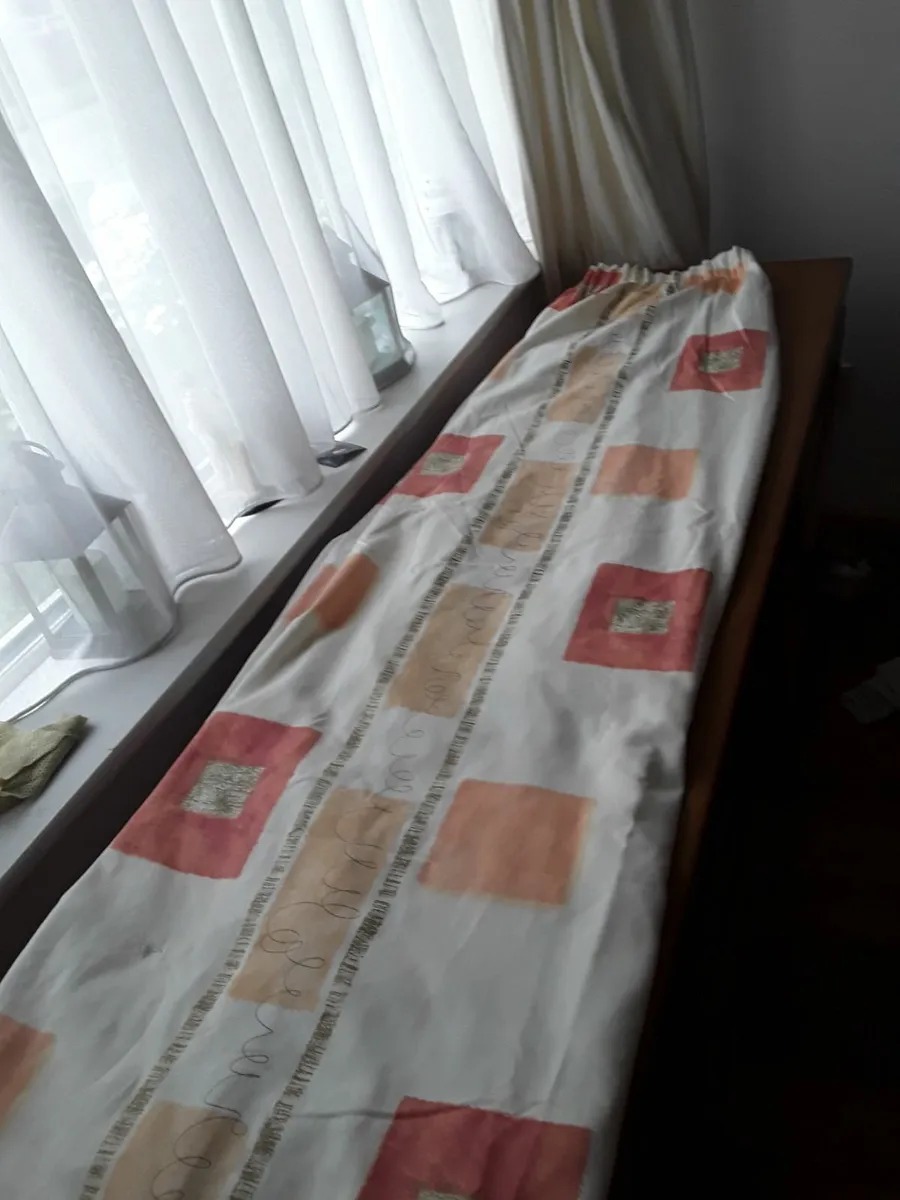 Good condition floral patterns drapes