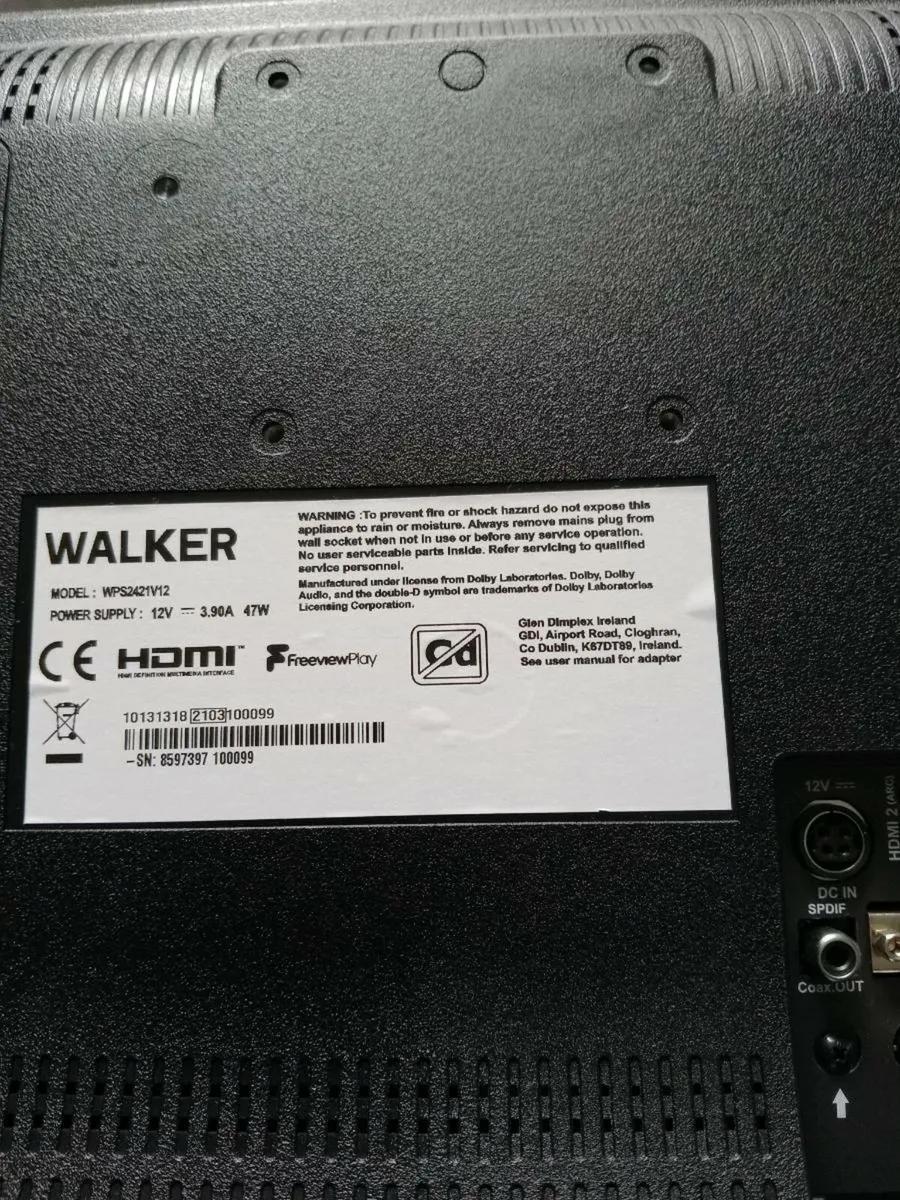 Walker 12 v smart TV 24 inch - Image 4