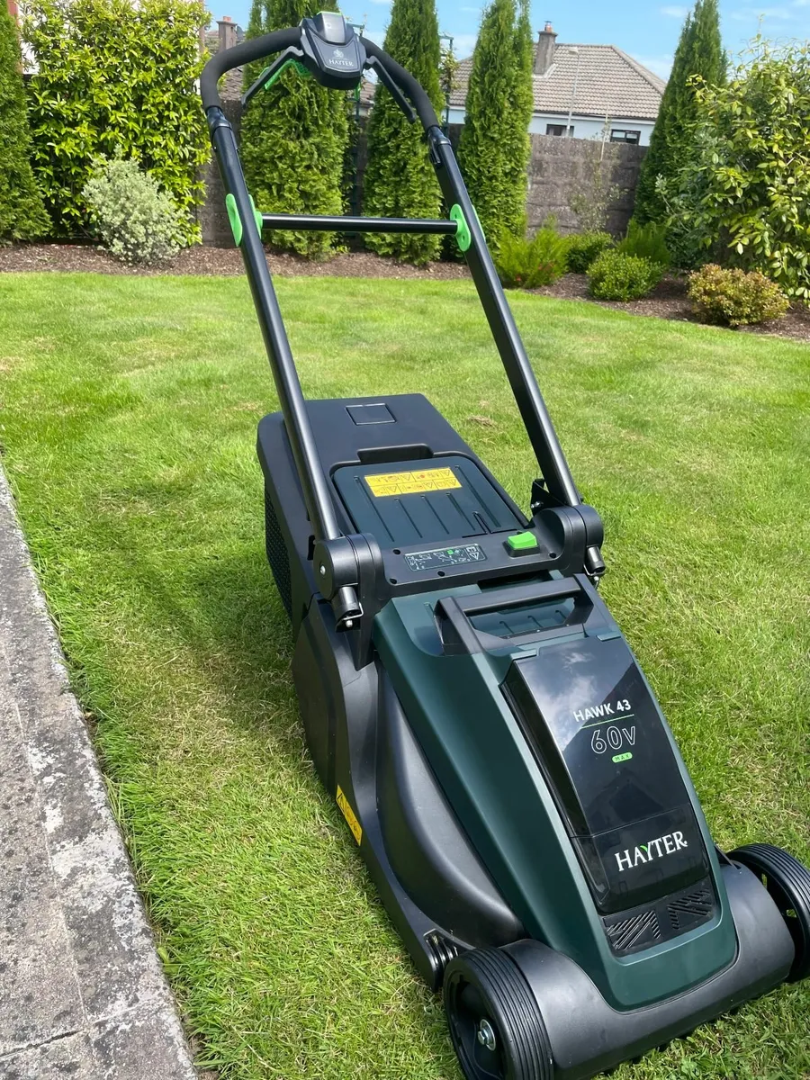 Hayter Hawk 43 battery mower - brand new - Image 1