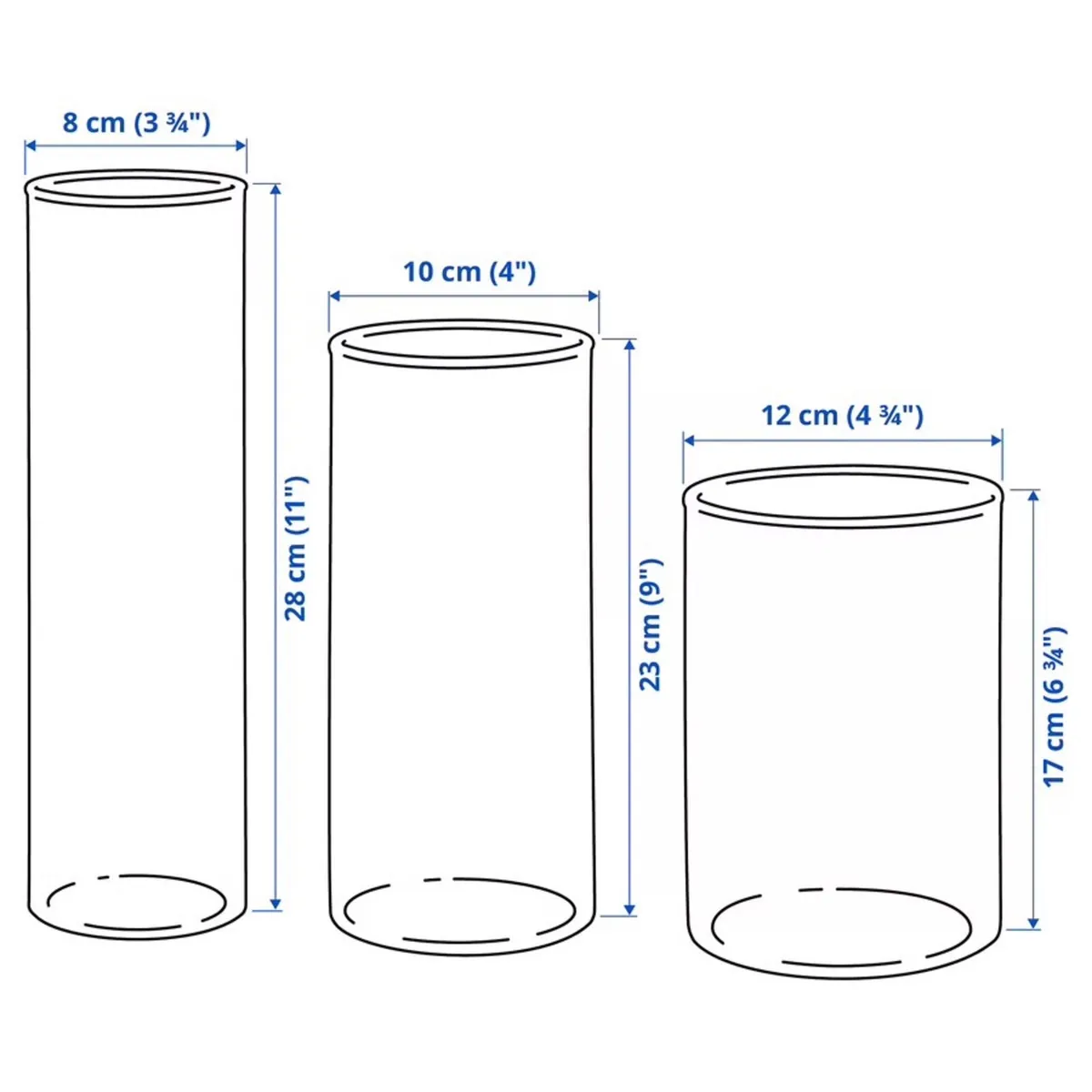 Glass candle vases - Image 2