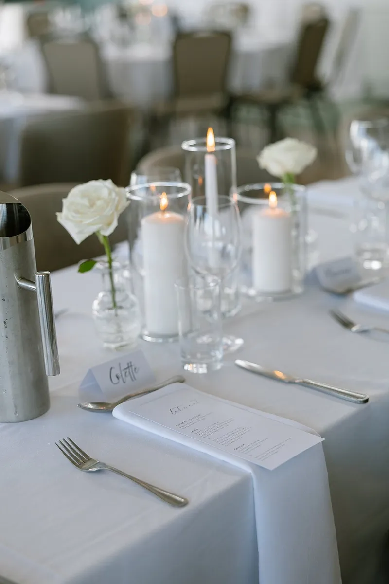 Glass candle vases - Image 3