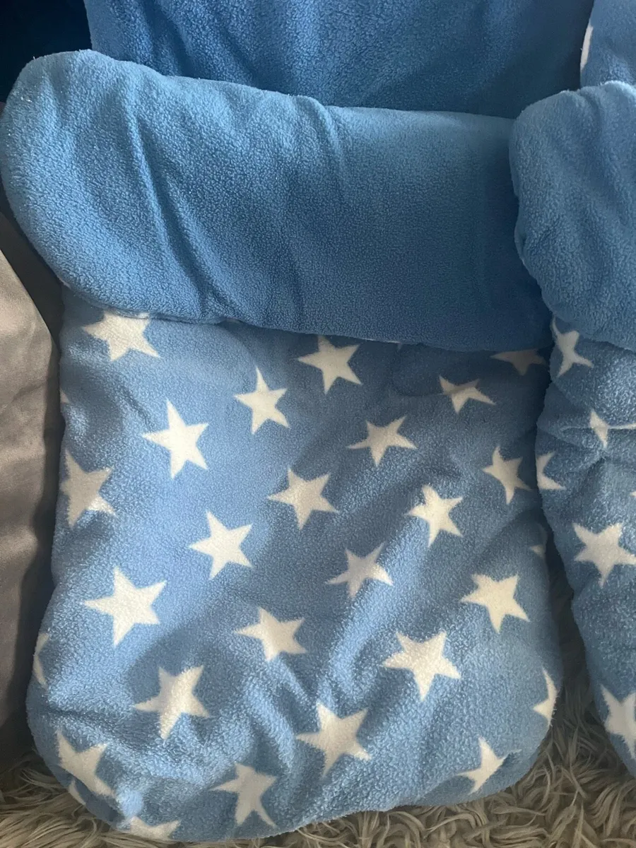 Two blue fleece footmuffs - Image 2