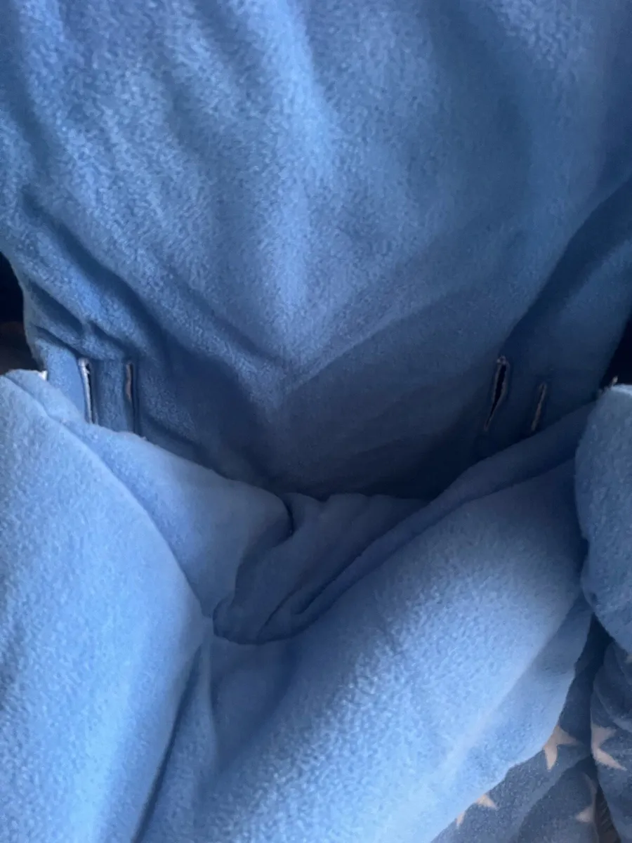 Two blue fleece footmuffs - Image 3