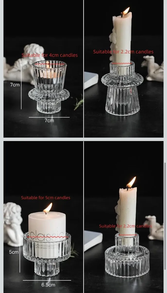 Candle stick and tea light holders - Image 2