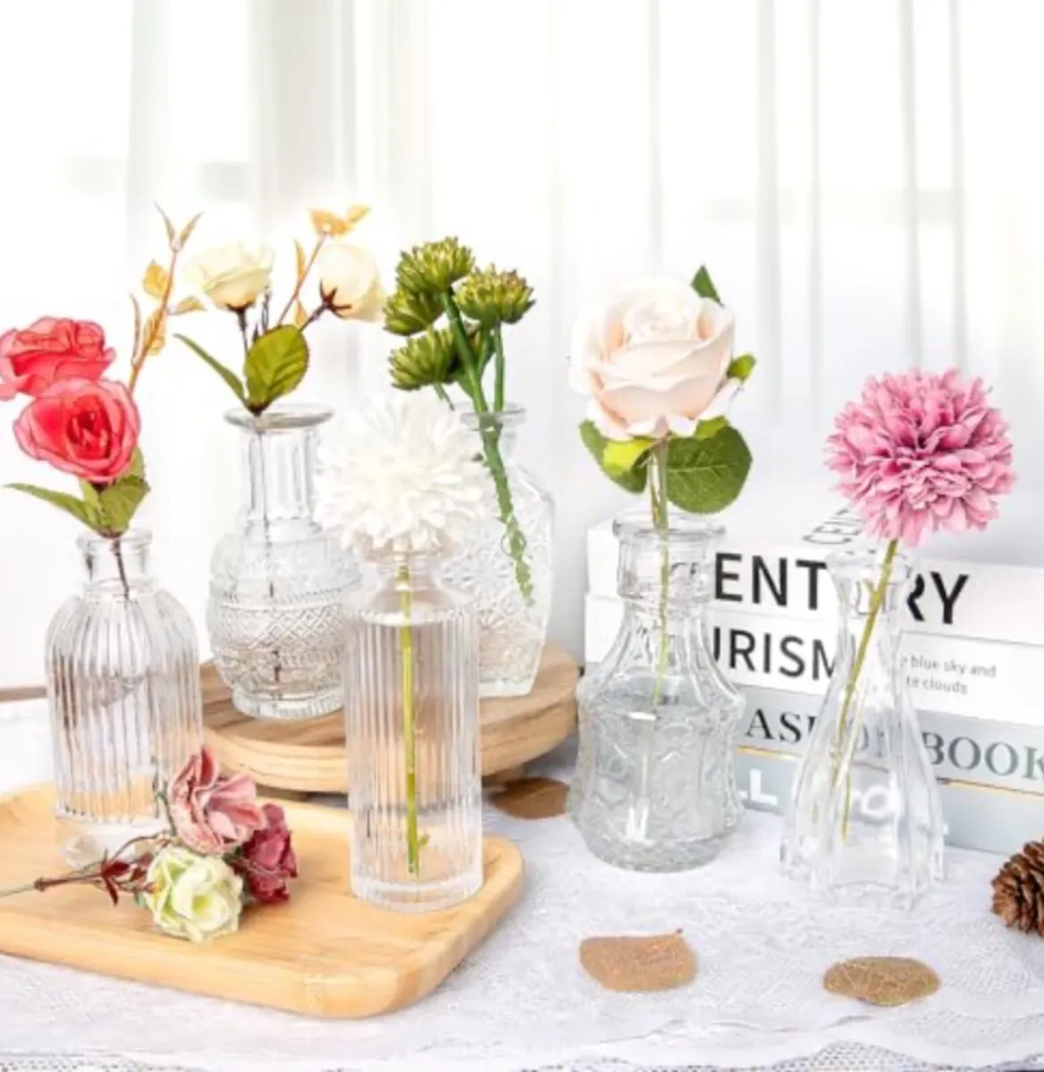 Small vintage glass flower vases - Image 4