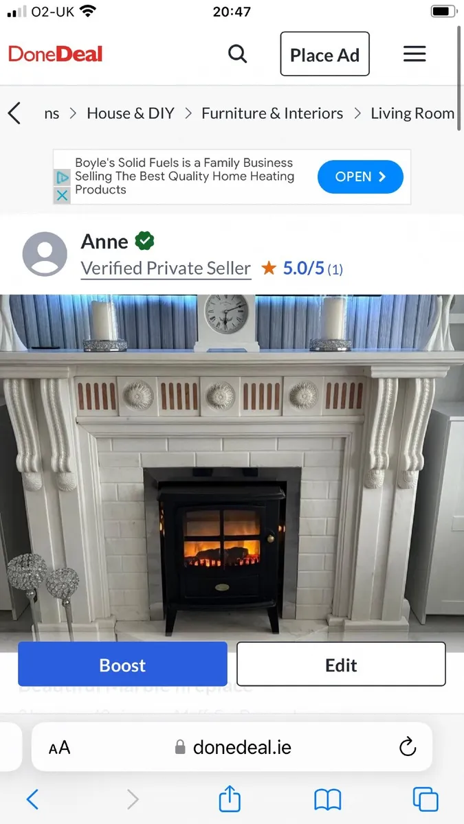 Beautiful marble Fireplace - Image 2