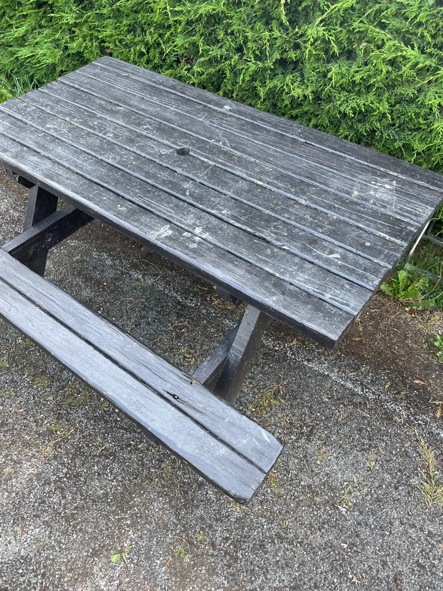 Picknic garden table and bench set €100 - Image 2