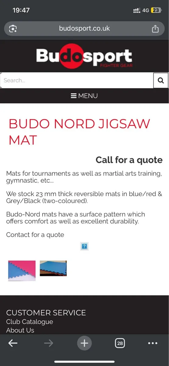 Judo MMA Mats 1m x 1m x 23mm (9 mats total) - Image 2