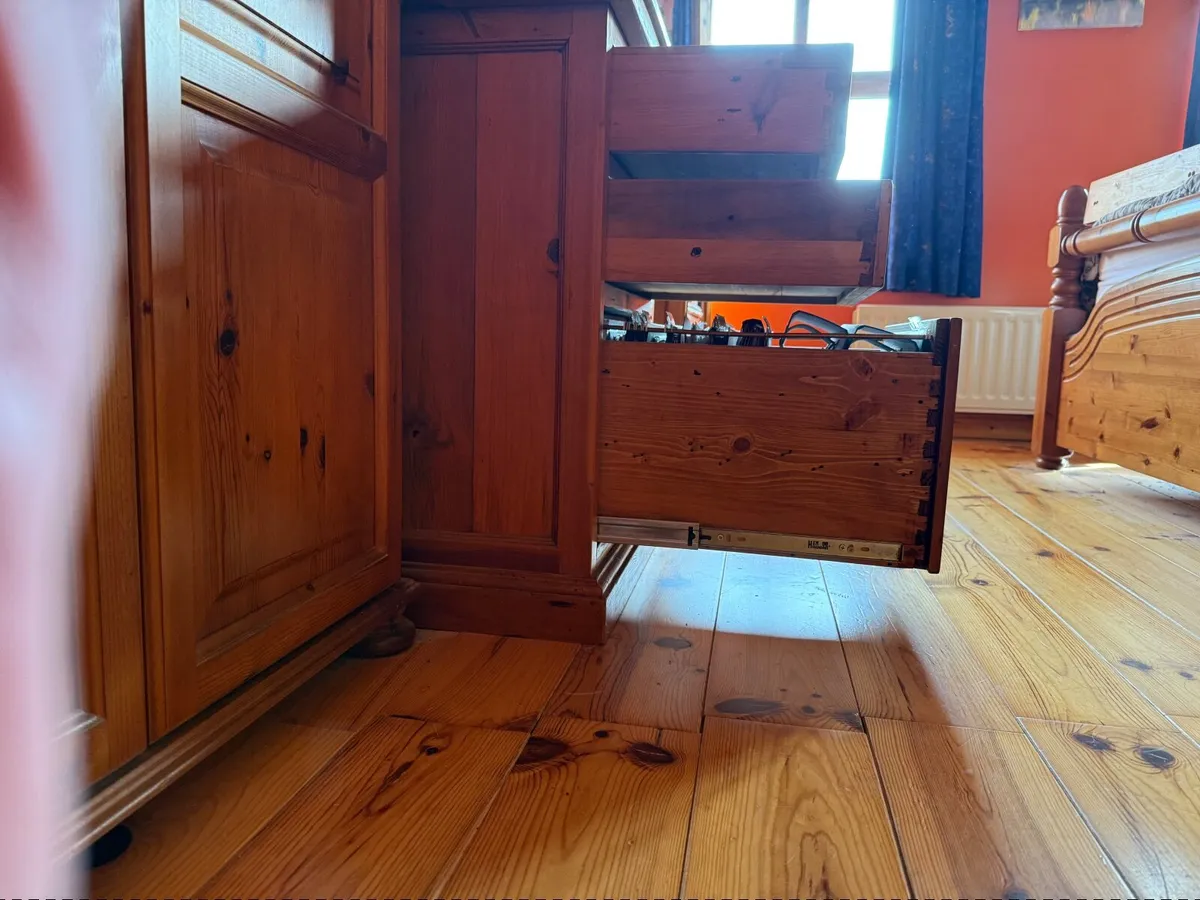 Vintage pine office desk (2 of) - Image 2