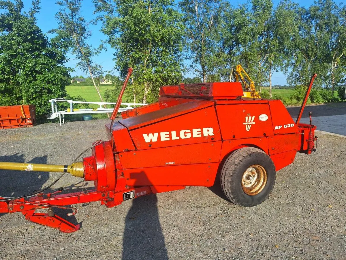 Welger AP 630 Baler / Flat 8 grab & Sledge - Image 2