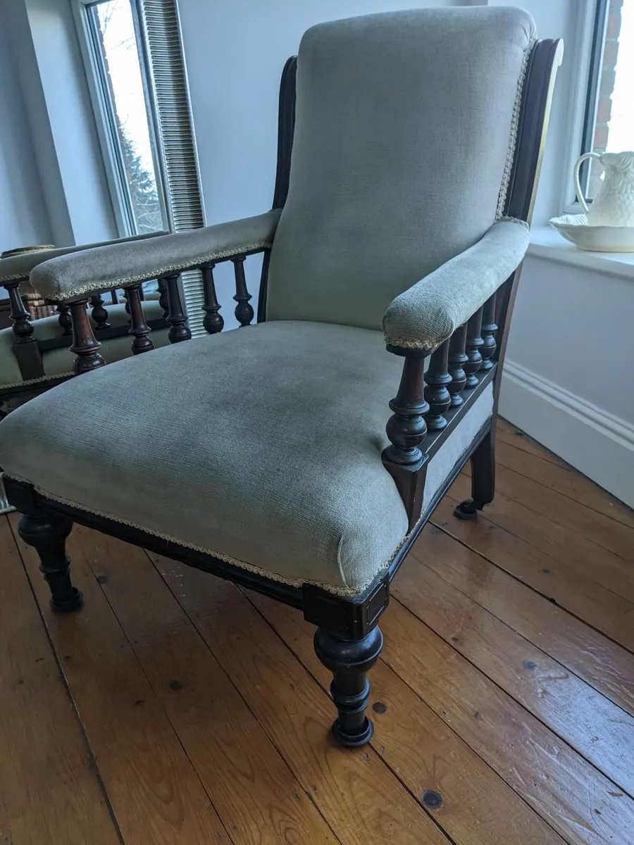 Antique Gentleman's Armchair - Image 2