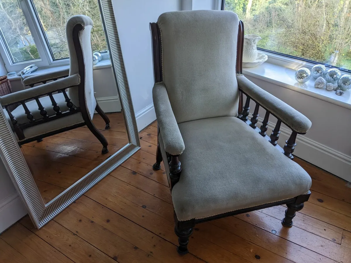 Antique Gentleman's Armchair - Image 3