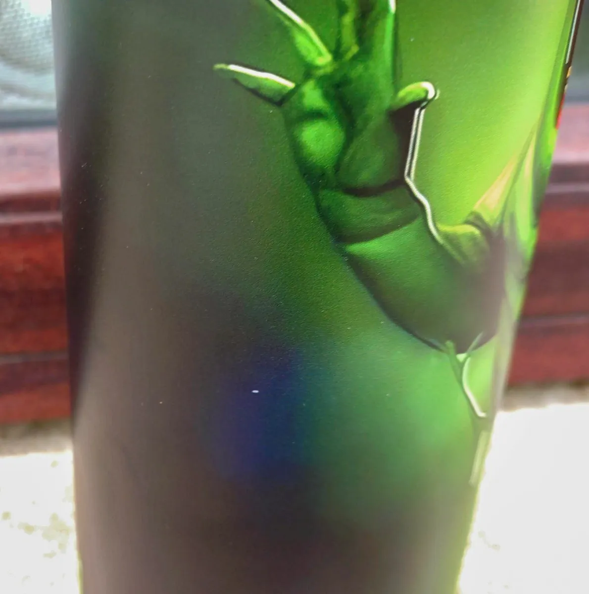 FANCY GREEN GHOST DRINKS FLASK (BRAND NEW). - Image 2