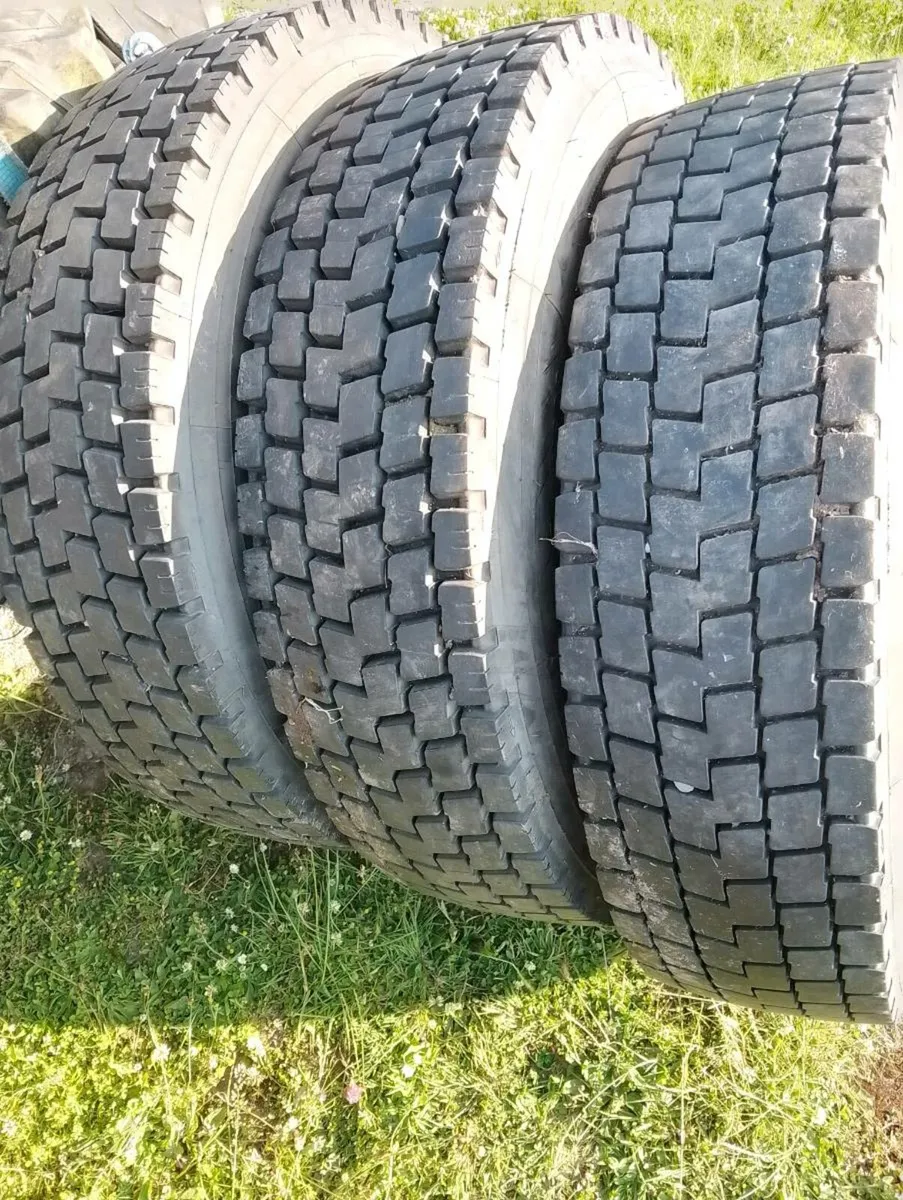 Truck trailer tyres 295/80R22.5 as new X 3 - Image 1