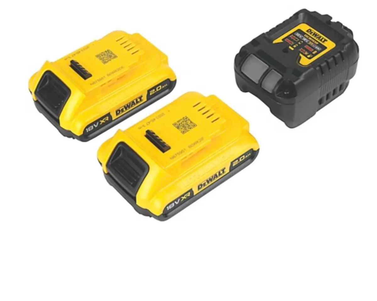 Brand new DeWalt drill charger and 2x2ah batteries - Image 2