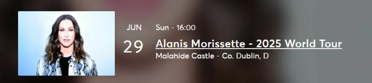 Alanis Morissette tickets