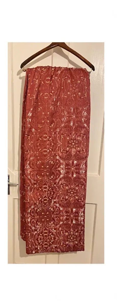 Russet/Gold Brocade Curtains - Image 1
