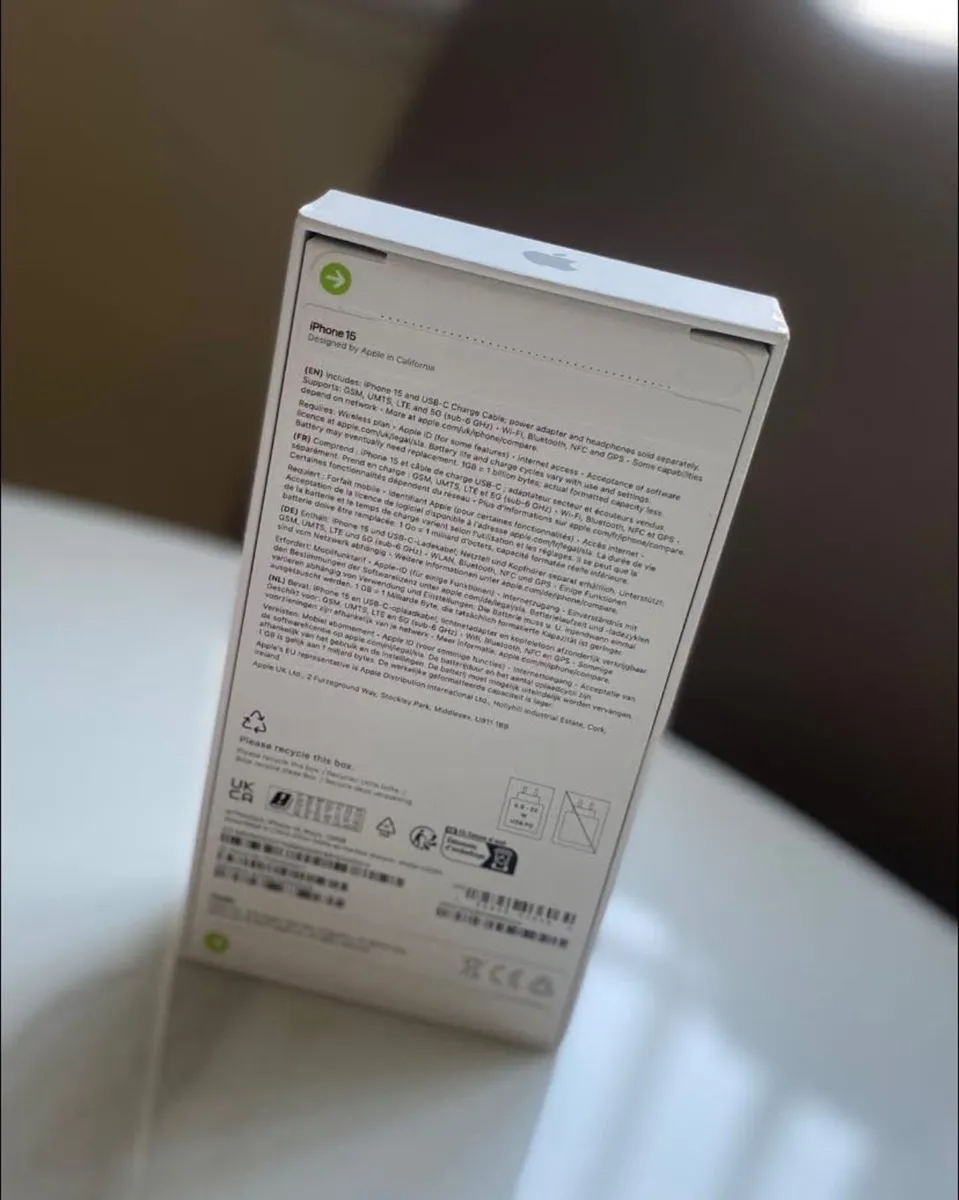 Brand New IPhone 15 128GB Unlocked, €600, Unopened - Image 3