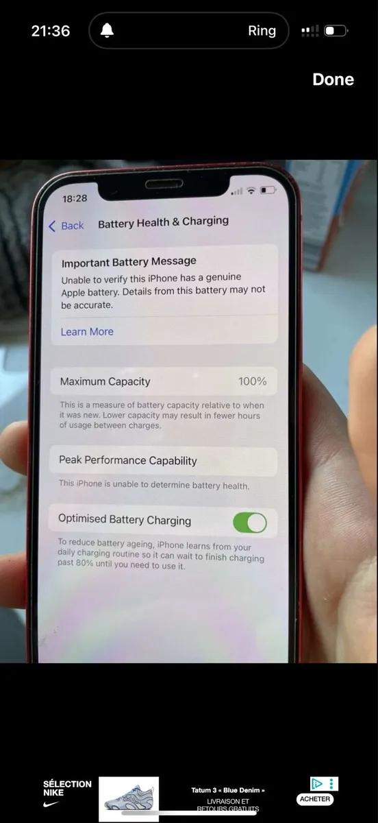 iPhone 12 (100% battery) (Red) - Image 2