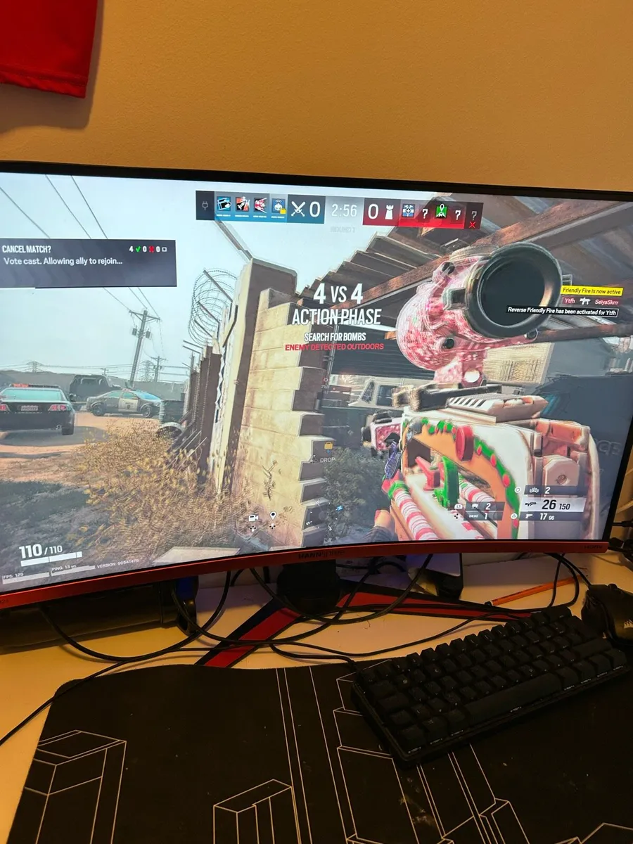 “32’’ HANNspree HG324QJB Curved 2K Gaming Monitor - Image 2