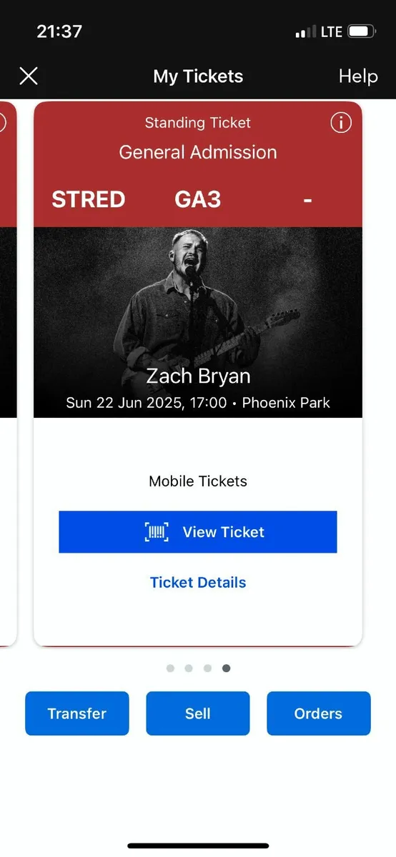 2 Zach Bryan Tickets for Sunday, June 22nd
