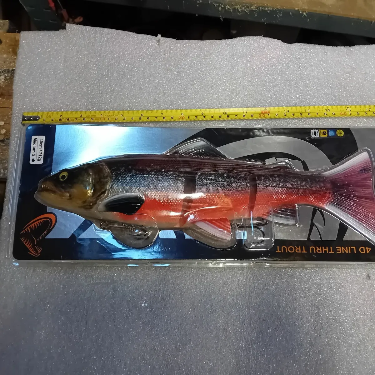 40cm Savage Gear Line Thru Trout - Image 2