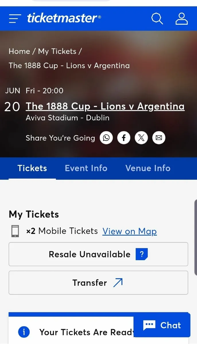 Lions v Argentina