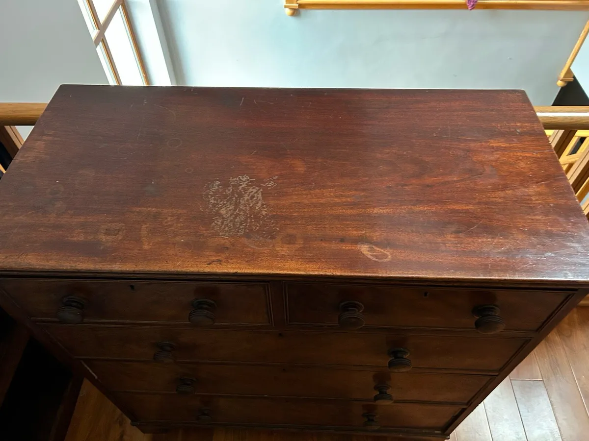 Mahogany chest of drawers - Image 3
