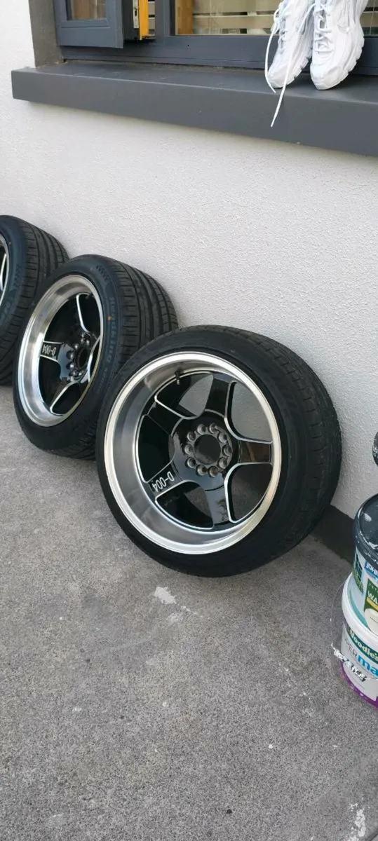 18" Deep dish alloys wheels 5x120 & 5x114.3 - Image 1