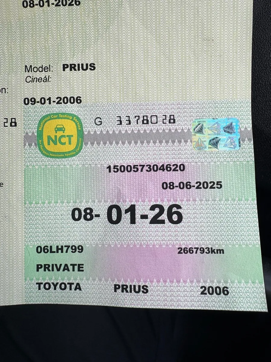 Toyota Prius 2006 new nct - Image 2