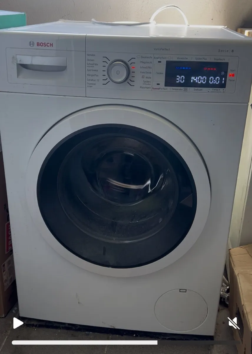 Bosch wash machine series 8, 9kg