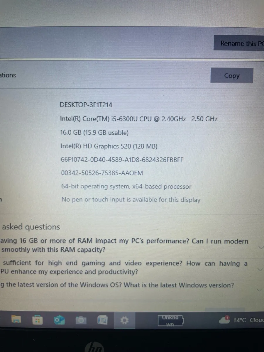 Hp i5 16gb 128ssd 1 TB HDD - Image 4