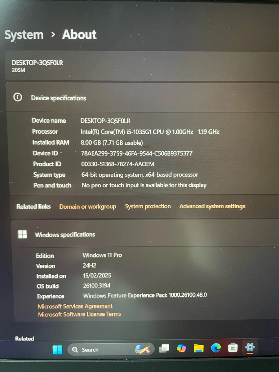 Lenovo i5 pro 8gb 256 win 11 - Image 4