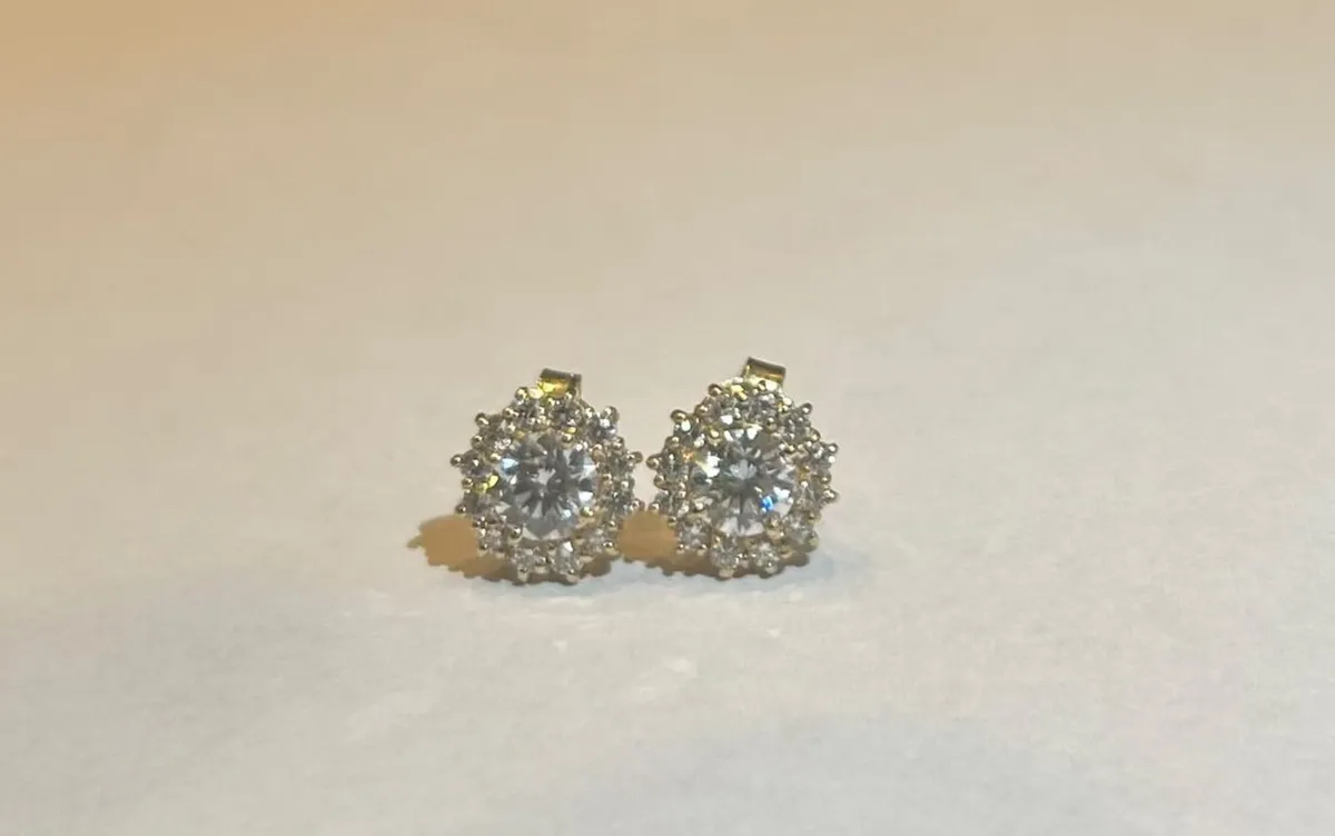 Diamond earrings - Image 3