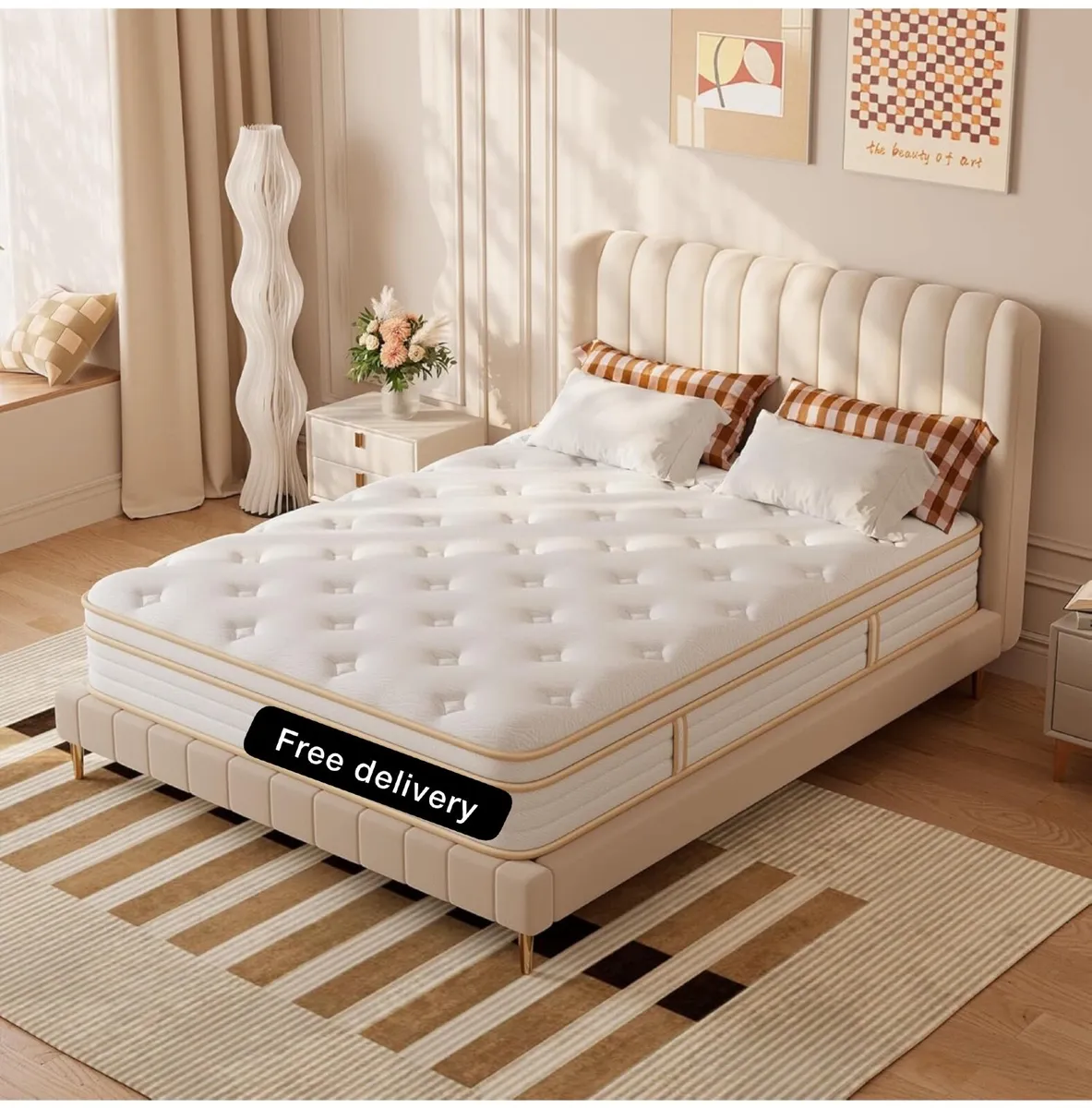 King Mattress, 10 Inch Orthopedic Hybrid Memory Fo - Image 1
