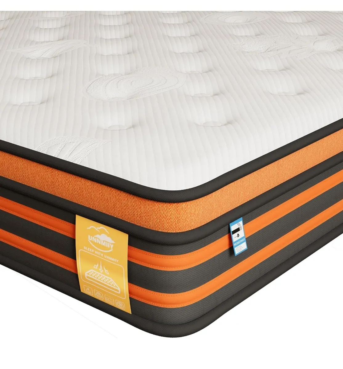 5FT King Size Mattress,10 Inch Medium Firm Gel Mem - Image 3
